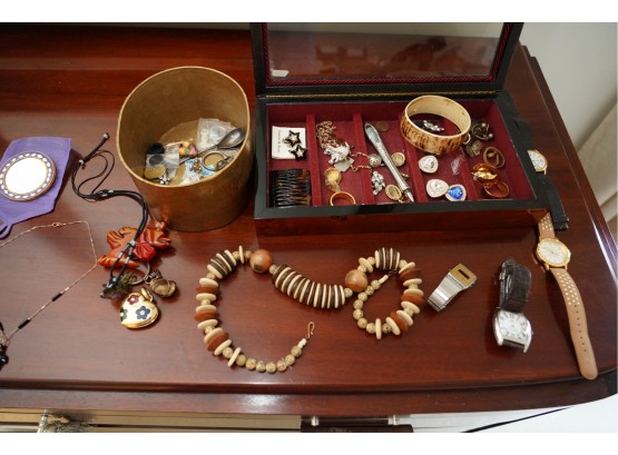 BUNDLE DEAL! ASSORTED COSTUME JEWELRY WITH BOX