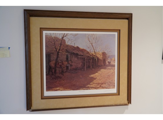 TITLE 'STREET IN MESILLA' PRINT SIGNED AND NUMBERED 14/1500