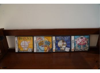 GREAT GIFT! LOT OF 4 NINTENDO DS GAMES  ONE SEALED!