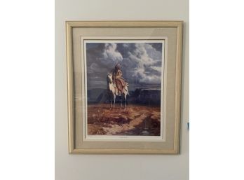 TITLE 'CHEYNNE WARRIOR' PRINT SIGNED AND #181/1500