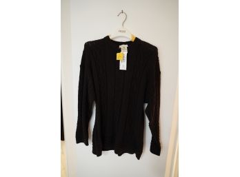 NWT NEW OLD STOCK! CRISCA BLACK SWEATER