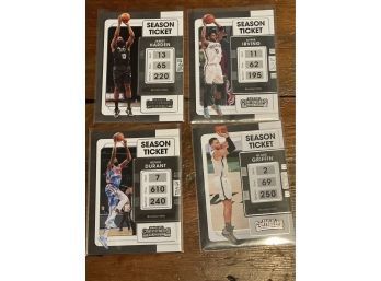 2022Panini Contenders - Brooklyn Nets - Harden, Durant Irving & Griffin
