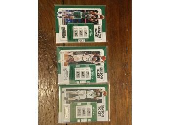 2022 Panini Contenders - Boston Celtics - Tatum, Schroder & Brown