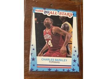 1989 Fleer All Stars Sticker Charles Barkley