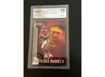2019 Sage Aspire Silver Patrick Mahomes #ASPPM1 - BCCG 10 Mint Or Better