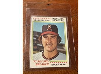 1978 Topps Nolan Ryan Card#6