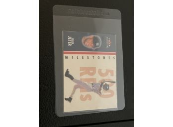 2003 Fleer Tradition Derek Jeter Milestones Card #16 Of 25 500 RBIs