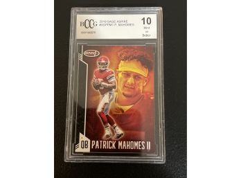 2019 Sage Aspire Patrick Mahomes #ASPPM1 - BCCG 10 Mint Or Better