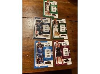 2022 Panini Contenders - Game Ticket Cards - Ross, Love, Russell, Middleton & Schroder