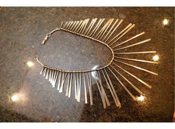 MEXICAN STYLE, GORGEOUS STERLING SILVER NECKLACE
