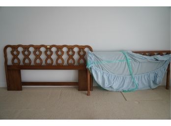 VINTAGE MID CENTURY BED FRAME (HEAD AND BOARD ONLY)