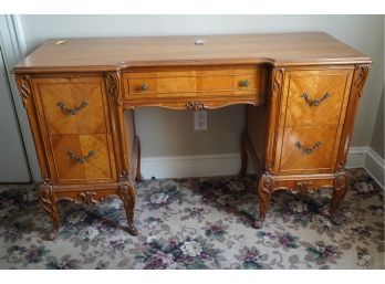 BEAUTIFUL FRENCH INLAY SOLID WOOD ANTIQUE DESK