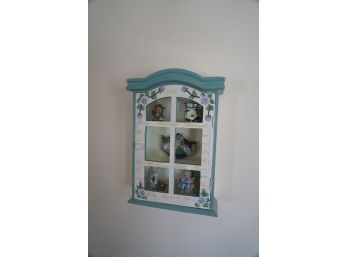 SMALL HANGING WOOD CABINET