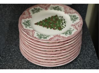 LARGE LOT OF JOHNSON BROS CHRISTMAS DISHES