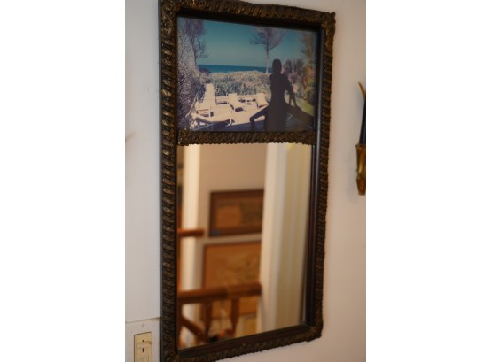 GORGEOUS HANGING MIRROR WITH PICTURE TOP DISPLAY