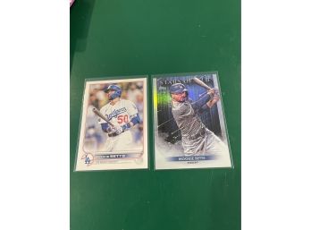 Mookie Betts 2 Card Lot From Topps 2022 Series 1