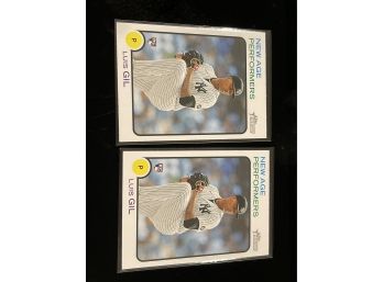 2022 Topps Heritage Luis Gil New Age Performers Insert Cards (2 Cards)