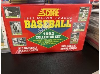 1992 Score Major League Baseball Collector Set - 910 Cards Plus 17 Bonus Cards - Factory Sealed