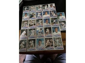 Lot Of 27 - 1985 Topps NY Yankees Baseball Cards