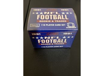 1991 Score NFL Footbal Rookie & Traded 110 Player Card Set