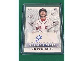 2022 Topps Series 1 Baseball - Connor Seabold Baseball Stars Autograph Card  Boston Red Sox
