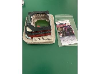 Handcrafted Limited Edition Ebbets Field Sculpture Autographed By Duke Snider And Numbered 220/500 W/JSA Cert