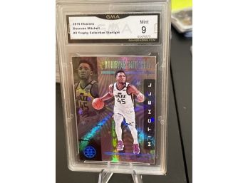 2019 Illusions Donovan Mitchell #2 Trophy Collection Starlight Card - GMA 9 Mint