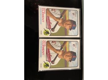 2022 Topps Heritage Ernie Clement Rookie Card - Cleveland Guardians (Lot Of 2 Cards)