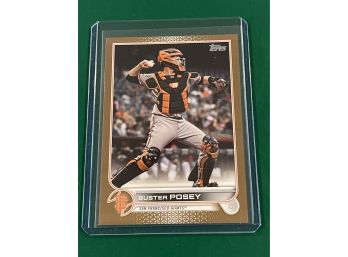 2022 Topps Series 1 Baseball - Buster Posey Gold Parallel 1789/2022 San Francisco Giants