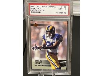 2000 Coll. Edge Graded Torry Holt Uncirculated - PSA Mint 9