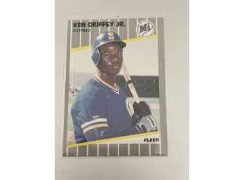 1989 Fleer Ken Griffey Jr Rookie Card #548