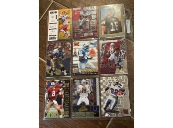 Lot Of 18 Football Cards - Young, Marino, Rice, E Smith, Montana, D Sanders, B Sanders, Fitzgerald, Moss