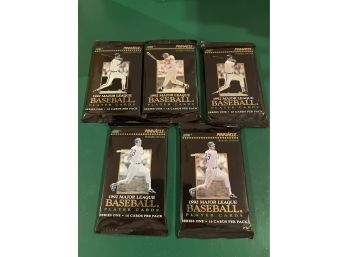 5 Packs Of 1992 Pinnacle Premier Edition Baseball Cards Series One - 16 Cards Per Pack