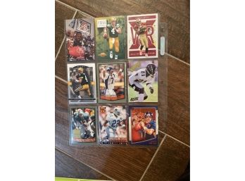 Lot Of 18 Football Cards - B Sanders, Rice, P Manning, Favre, Young, Owens, Elway, E Smith, Marino