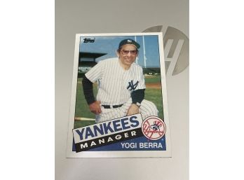 1985 Topps Yogi Berra Manager Card #155
