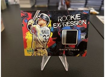 2022 Panini Diamond Kings Gavin Sheets Rookie Expression Patch Card#RE-GS. Numbered 04/25