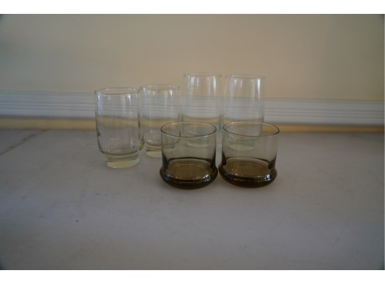 LOT OF 3 SETS OF VINTAGE GLASSES
