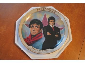 MINT CONDITION SYLVESTER STALLONE HOLLYWOOD WALK OF FRAME HANGING PLATE