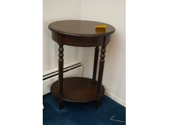 ROUND TOP WOOD SIDE TABLE