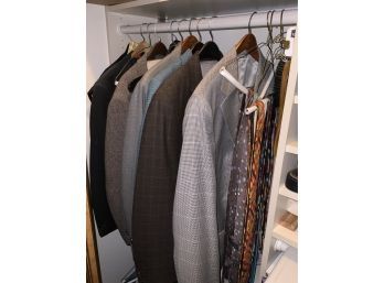 LOT OF MENS SUITS  AND TIES