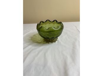 SMALL GREEN DEPRESSION CANDY BOWL