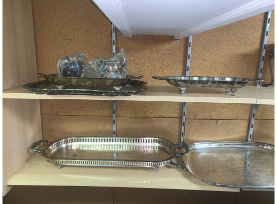 Large Lot Of Silver Plate!