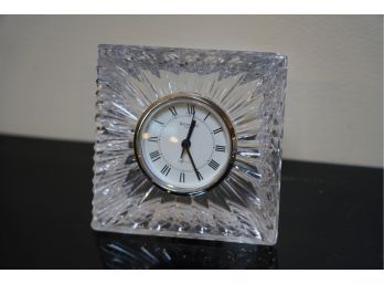 GORGEOUS SMALL WATERFORD CRYSTAL CLOCK