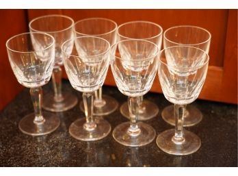 GORGEOUS SET OF 8 HIGH WINE GLASSES, 5.5IN HIGH