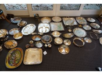 MASSIVE BUNDLE DEAL OF ASSORTED SILVER-PLATED ITEMS