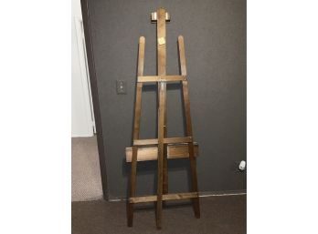 Antique Style Wooden Easel Dark Wood
