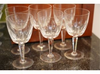 GORGEOUS SET OF 6 WINE GLASSES, 7IN HIGH