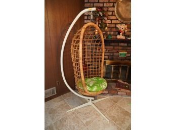 VINTAGE RATTAN STYLE HANGING CHAIR