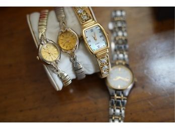 LOT OF 4 WOMEN WATCHES