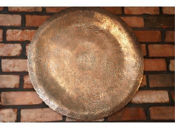 GORGEOUS HEAVY COPPER METAL HANGING PLATE DECORATION